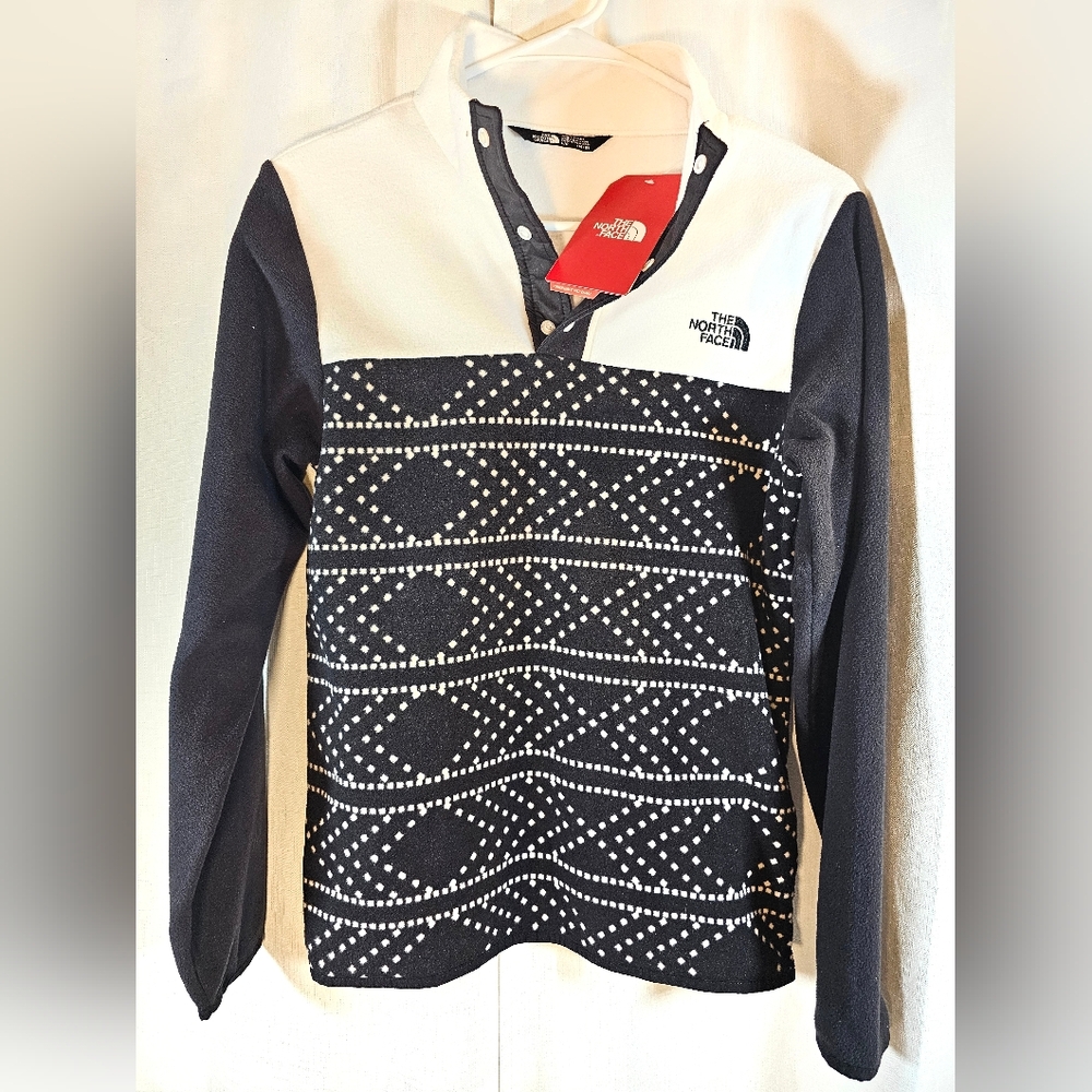 Nwt The North Face L 14/16 Fleece Snap Pullover